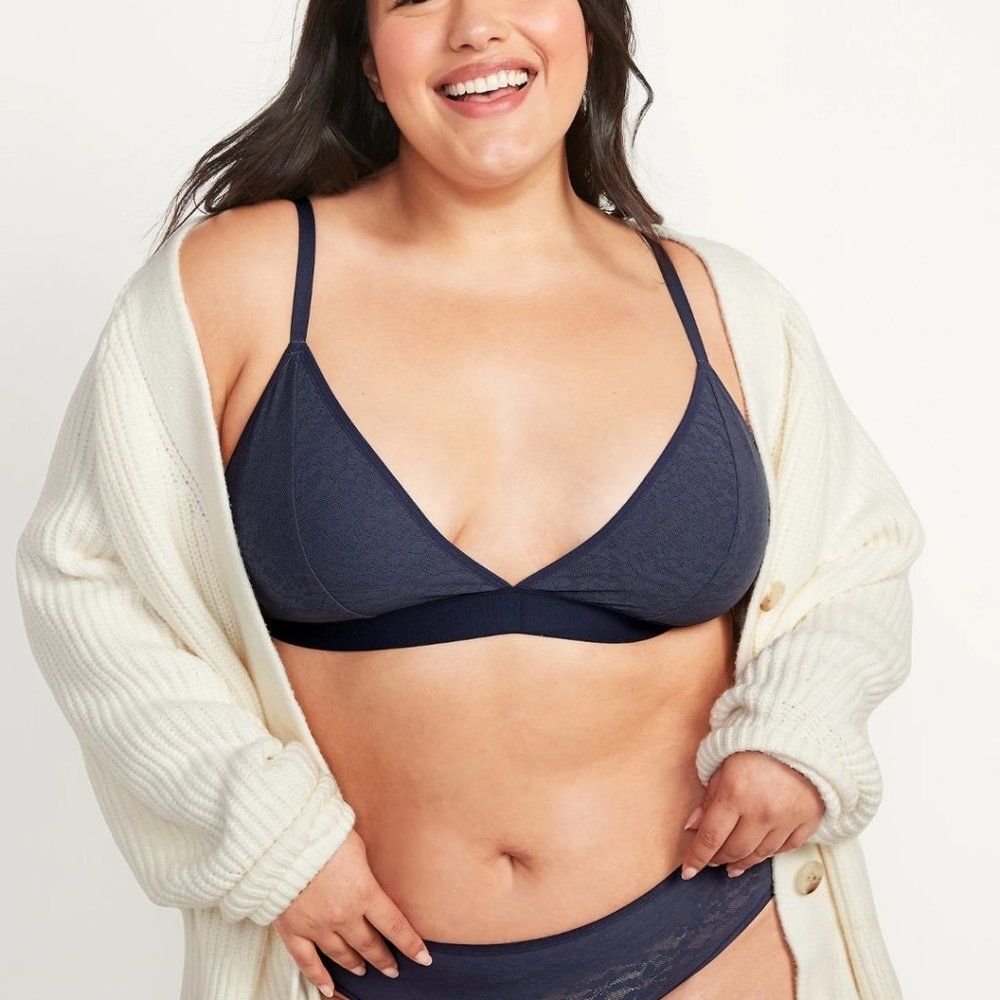 NWT Old Navy Floral Signature Mesh Bralette 2X i-0903